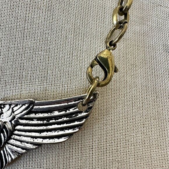 Gypsy Soule Winged Eagle Statement Necklace โ WWII Inspired - Picture 4 of 9